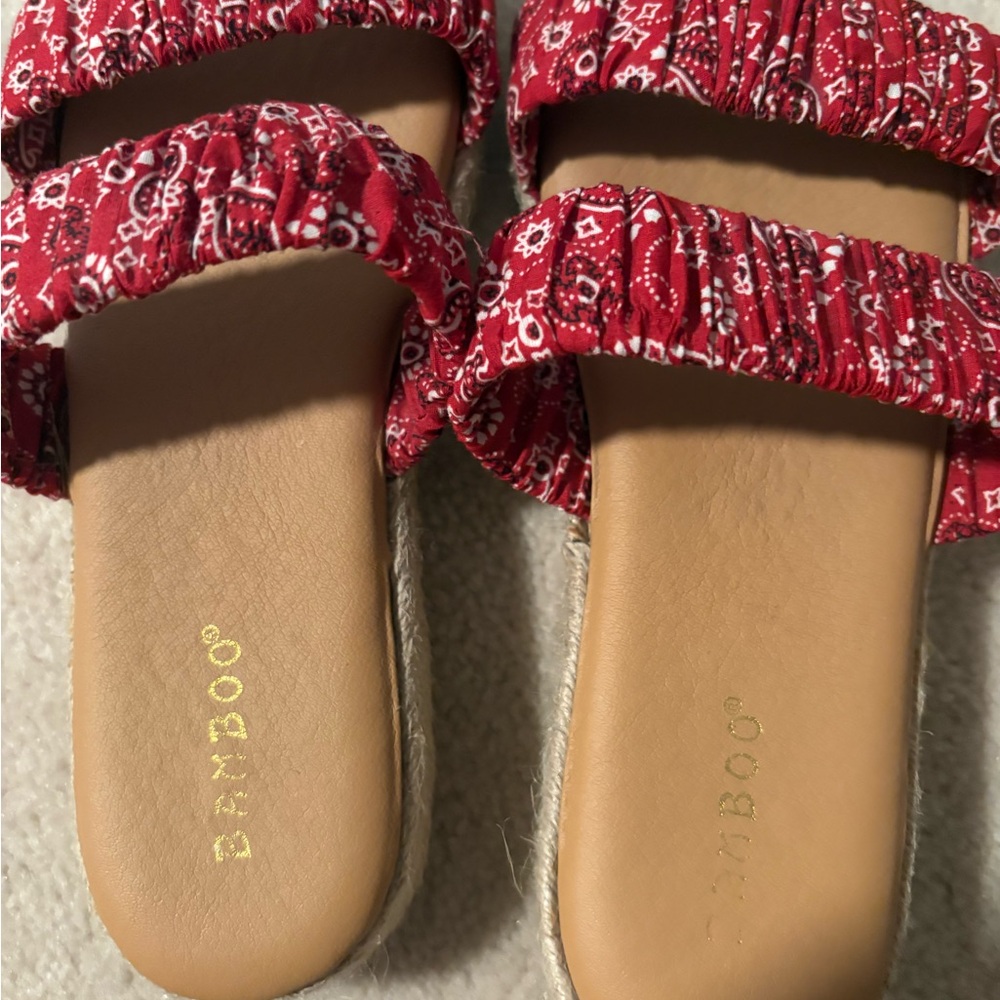 Red Platform Sandals - Picture 7 of 7